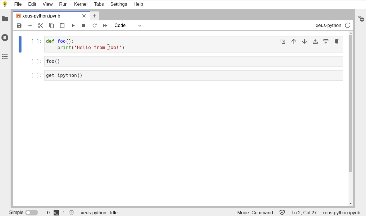 xeus-python demo